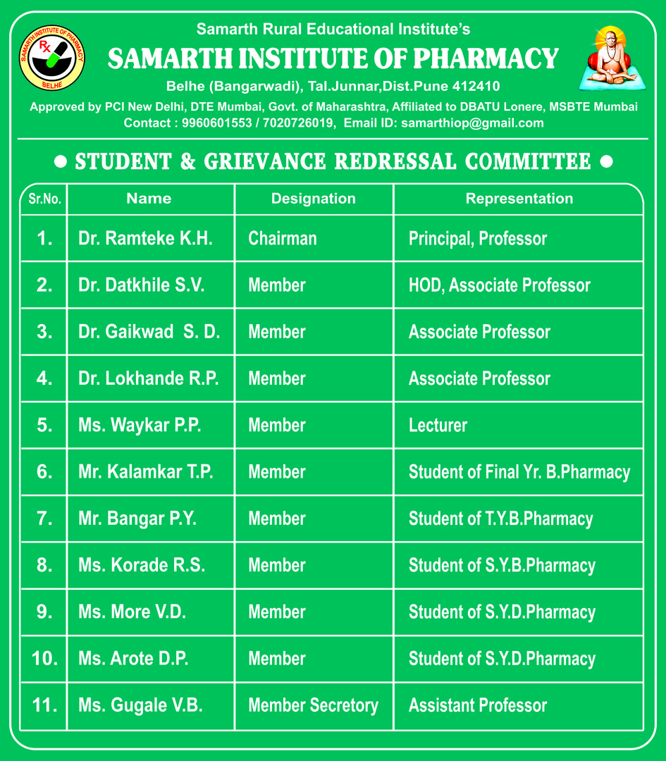 Student Grievance Committee
